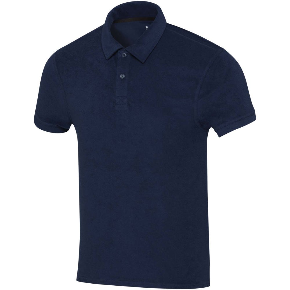Akoya 230 g/m² Poloshirt aus recyceltem Frottee Unisex - navy